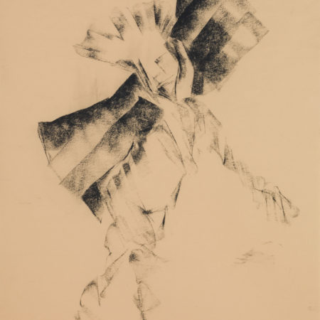 Charcoal drawing by Doug Gilmour - Icarus on Wall Street